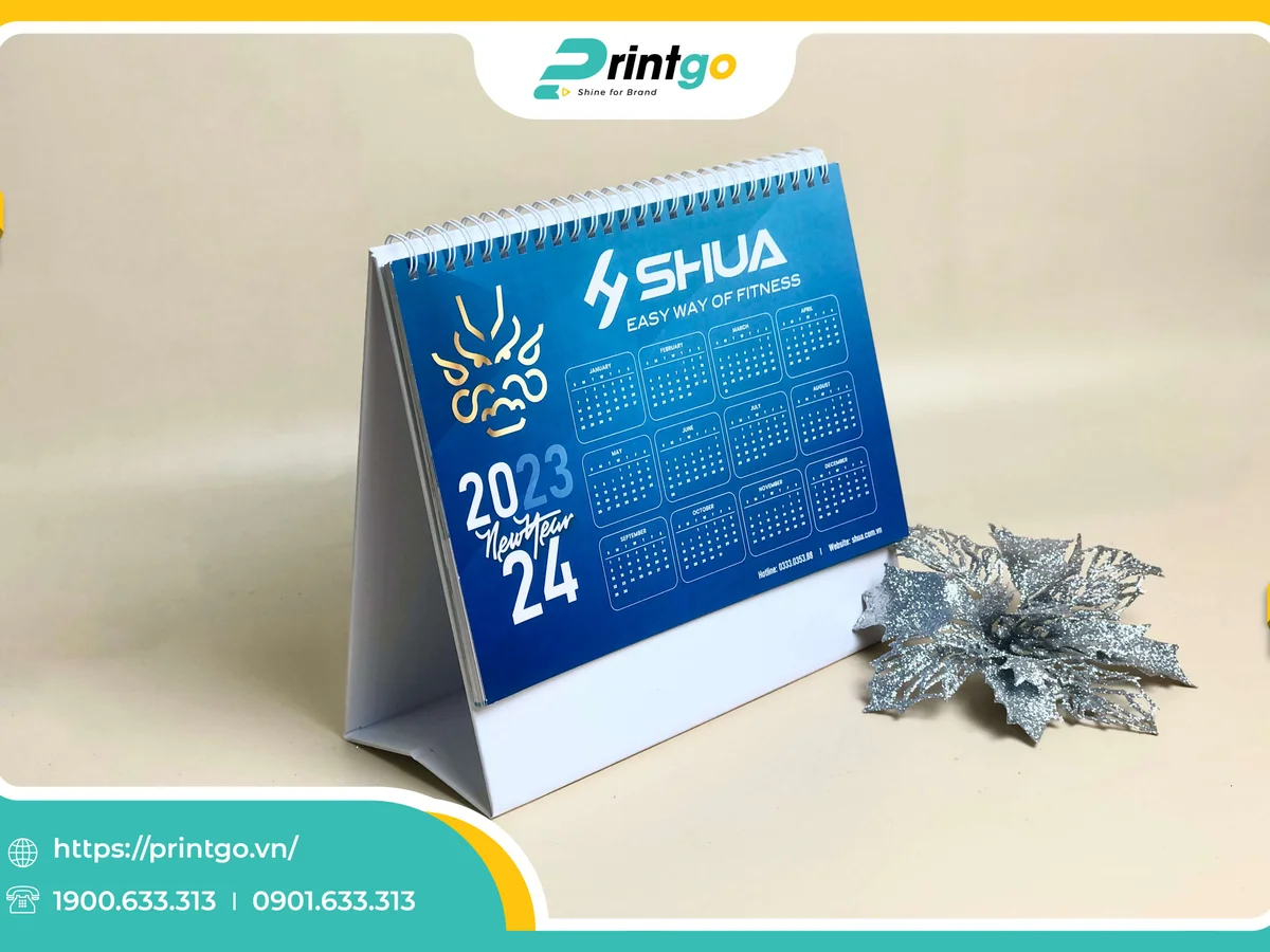 Lịch tết thiết kế ấn tượng