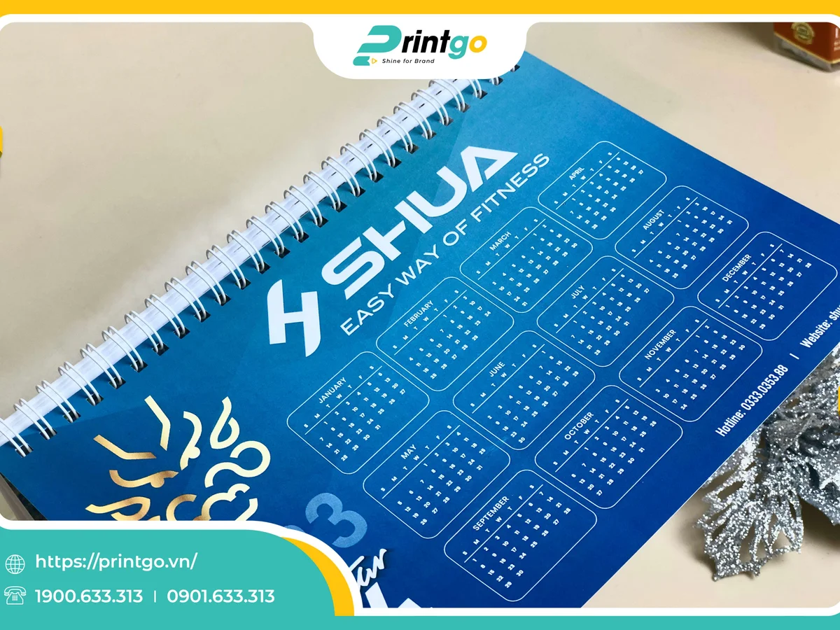 Lịch tết thiết kế ấn tượng
