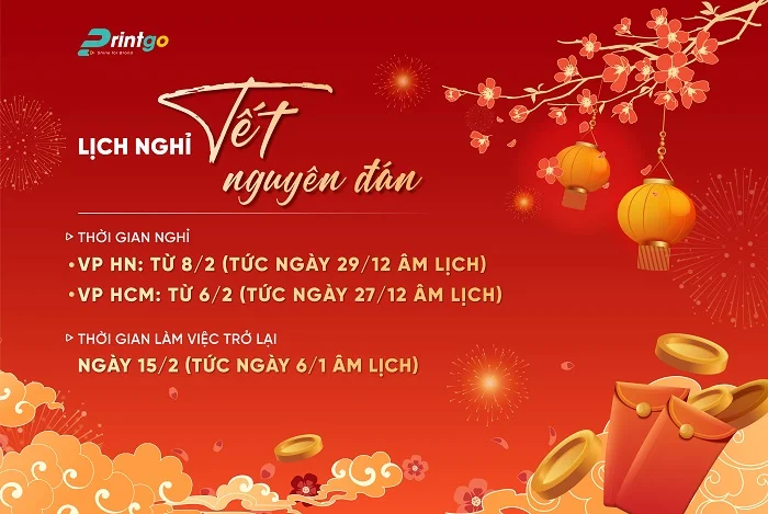 THÔNG BÁO LỊCH NGHỈ TẾT NGUYÊN ĐÁN - GIÁP THÌN 2024