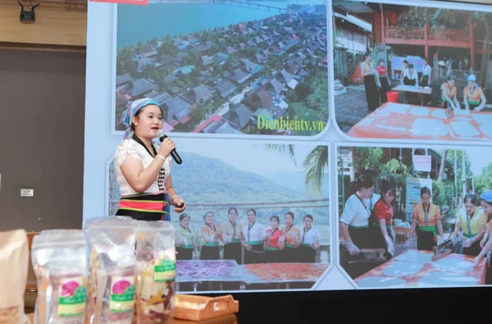 Hình ảnh chị Lò Chúc Chi xuất hiện tại cuộc thi