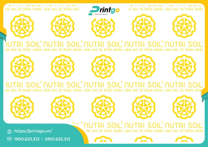 Bản mockup tem dập nổi logo thương hiệu