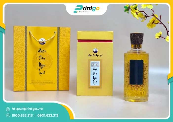 Dự án bao bì hộp đựng rượu Sâm Ngọc Linh