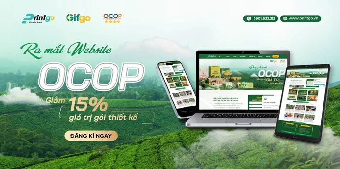 [CHƯƠNG TRÌNH KHUYẾN MÃI] RA MẮT WEBSITE OCOP - GIẢM NGAY 15% GIÁ TRỊ GÓI THIẾT KẾ