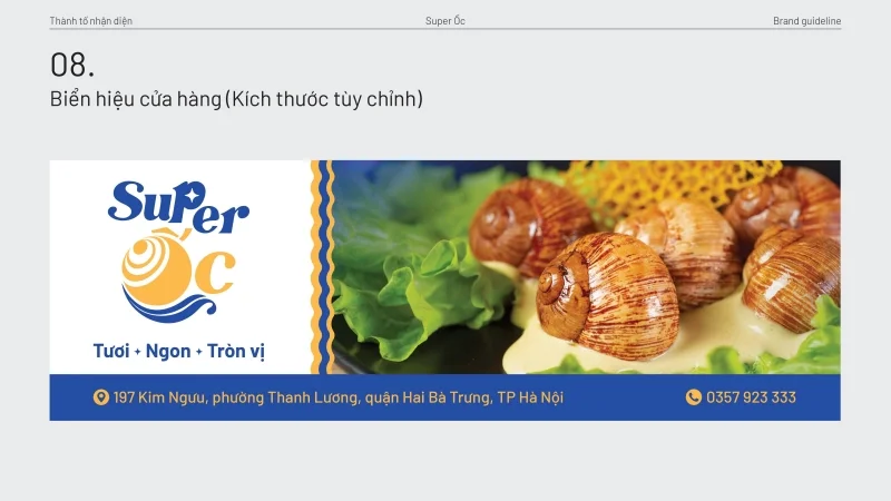 [BRANDING] Ra mắt thương hiệu Super Ốc với bộ nhận diện khẳng định chất lượng