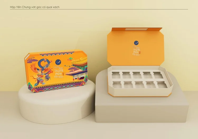 [Branding] Thiết kế bao bì Go Bird's Nest mang phong cách cung đình