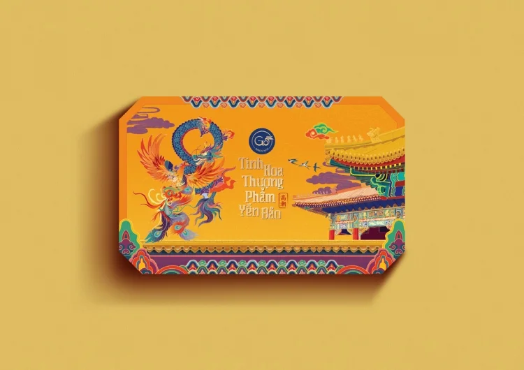 [Branding] Thiết kế bao bì Go Bird's Nest mang phong cách cung đình