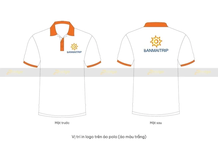 Mẫu áo polo trắng