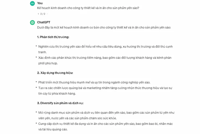 Ví dụ về tạo mọi loại văn bản