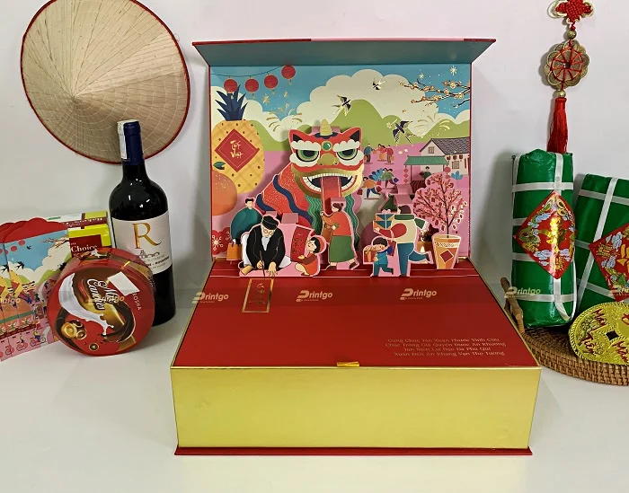 Chất liệu in hộp popup 3D hiện đại, cao cấp