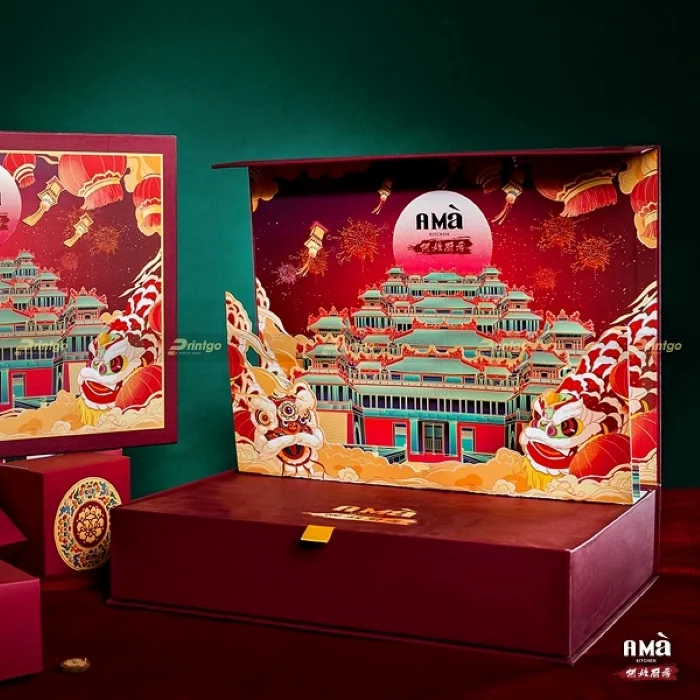 Hộp giấy đựng bánh trung thu Popup 3D