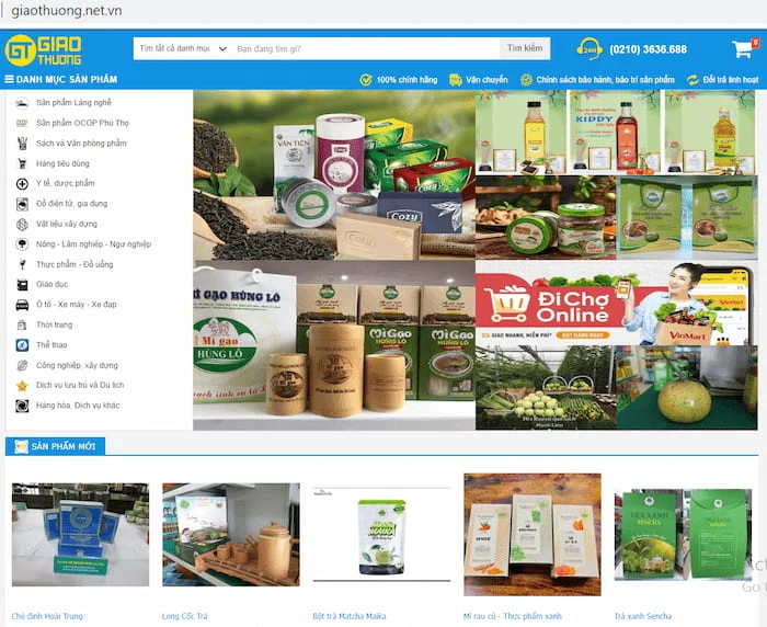 Website bán hàng nông sản