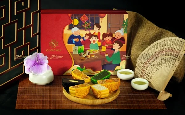 Khánh Nga và Printgo: Thiết kế và in bộ hộp đựng bánh trung thu cao cấp