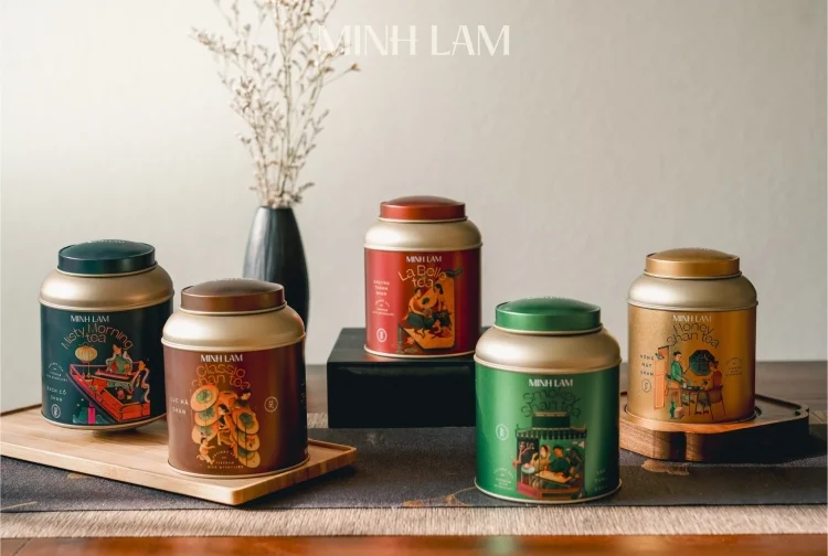 Minh Lam và Printgo: Hộp quà tết Ngũ hành mang xu hướng tối giản, sang trọng