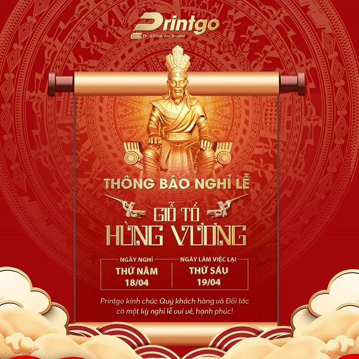 THÔNG BÁO LỊCH NGHỈ LỄ GIỖ TỔ HÙNG VƯƠNG 10/3