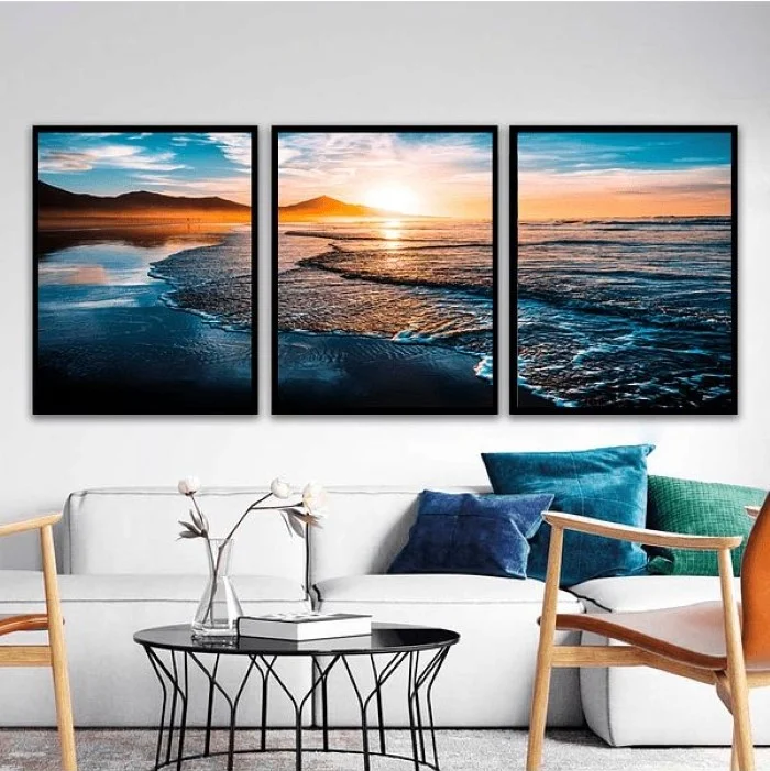 Tranh canvas thiên nhiên mang lại cảm giác thư thái cho không gian văn phòng