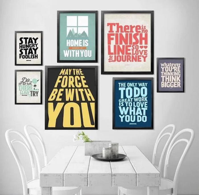 Tranh canvas slogan là nguồn động viên tích cực đến những người làm việc