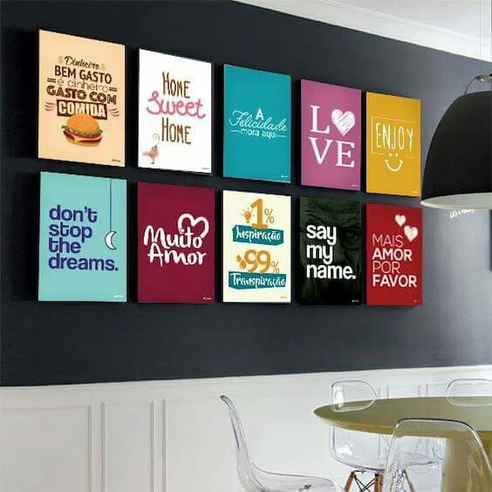 Tranh canvas slogan là nguồn động viên tích cực đến những người làm việc