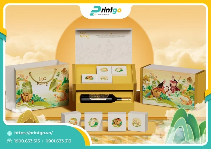 Hộp trung thu 2 tầng cao cấp Lạc Hồng
