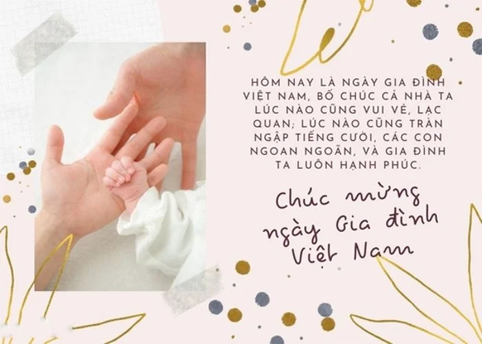 Lời chúc ngày Gia đình Việt Nam 28/6 ý nghĩa dành cho con cái