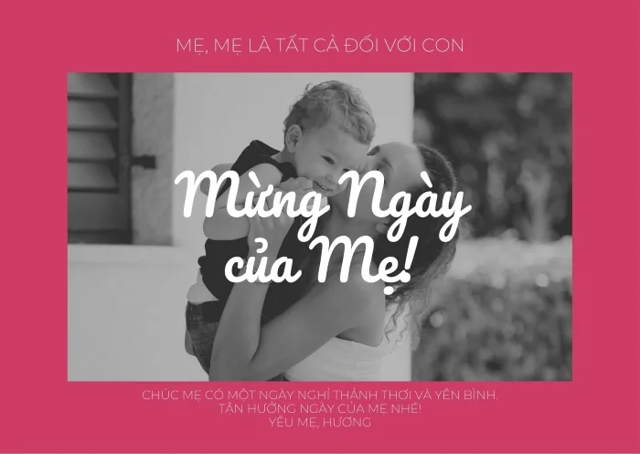 Lời chúc Ngày của mẹ ngắn gọn