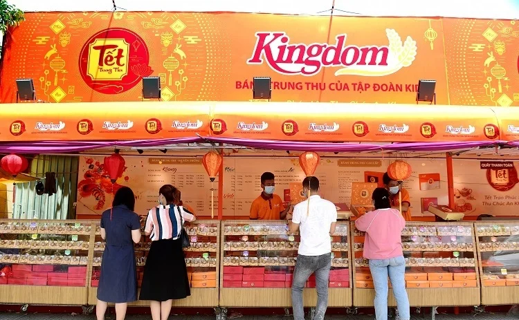Một số mẫu gian hàng bán bánh trung thu hiện nay