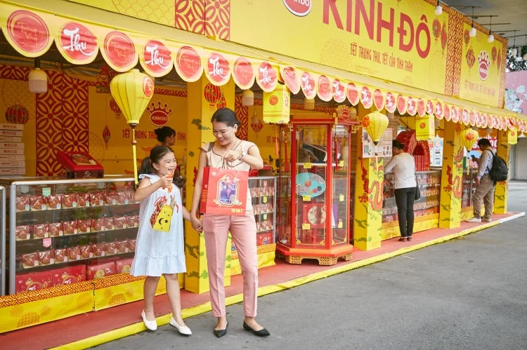 Một số mẫu gian hàng bán bánh trung thu hiện nay