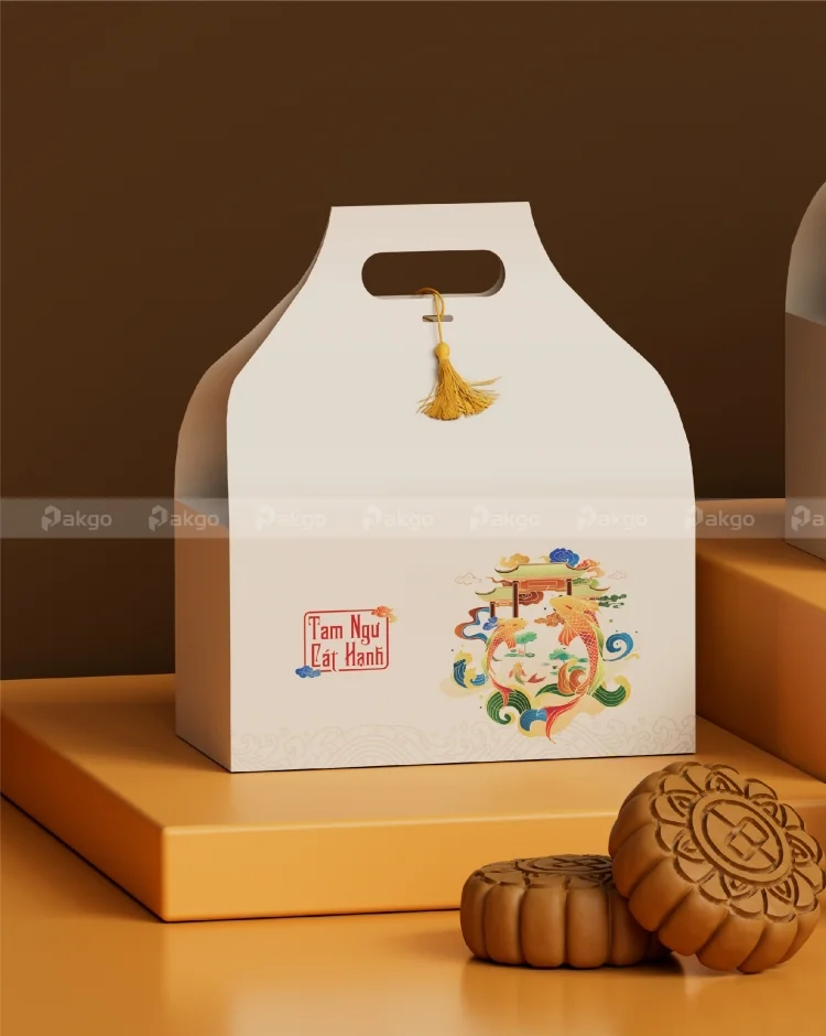 Mẫu hộp Tam Ngư Cát Hạnh