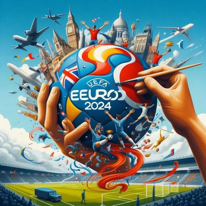 Thiết kế và in ấn tranh canvas, backdrop, lịch thi đấu bóng đá Euro 2024