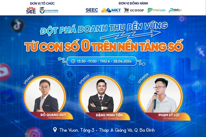 Printgo đồng hành cùng sự kiện "Đột phá doanh thu bền vững từ con số 0 trên nền tảng số"