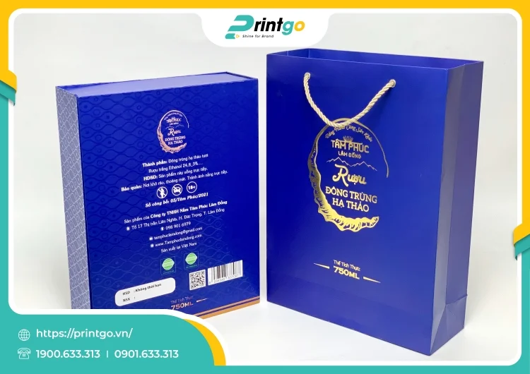 Tâm Phúc và Printgo: In hộp đựng rượu đông trùng hạ thảo khẳng định giá trị sản phẩm