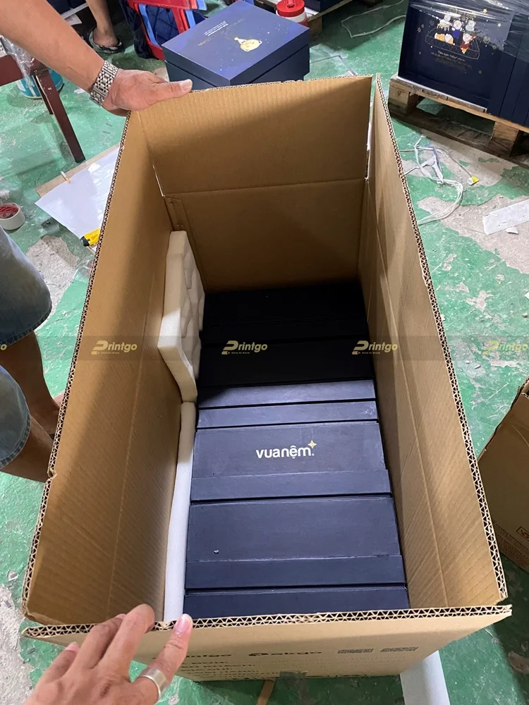 Vua Nệm và Printgo: Dự án thiết kế và in ấn hộp quà Tết - Một lời tri ân đến khách hàng