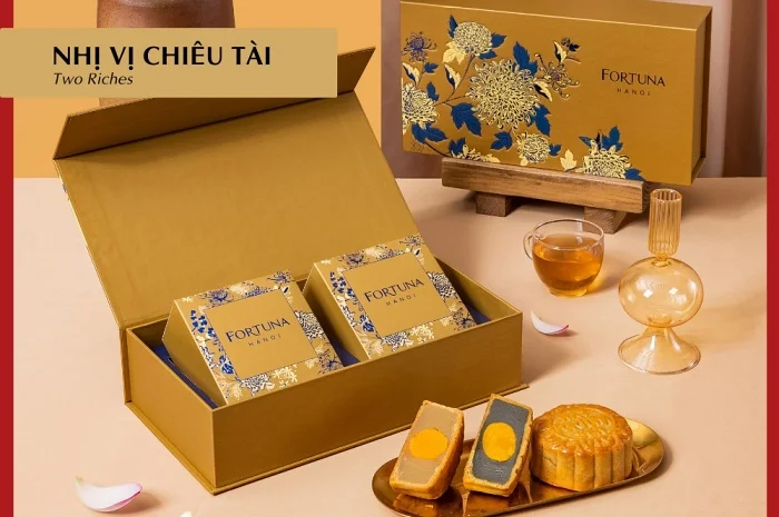 Thiết kế ấn tượng trong BST bánh Trung thu Fortuna