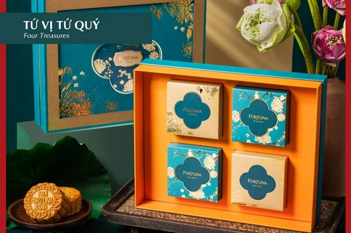 Thiết kế ấn tượng trong BST bánh Trung thu Fortuna
