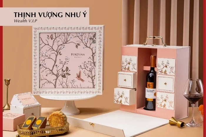 Thiết kế ấn tượng trong BST bánh Trung thu Fortuna