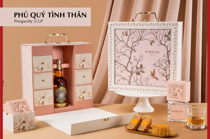 Thiết kế ấn tượng trong BST bánh Trung thu Fortuna