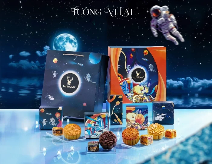 Ấn tượng với thiết kế bắt mắt của BST bánh Trung thu Tai Thong 2024