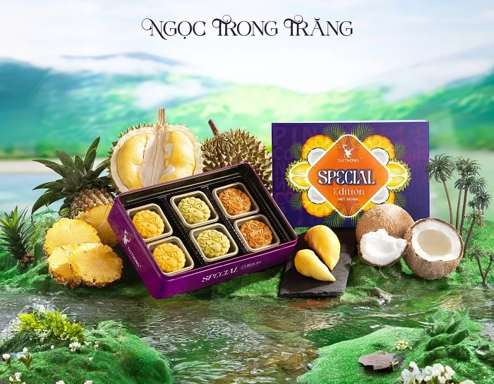 Ấn tượng với thiết kế bắt mắt của BST bánh Trung thu Tai Thong 2024