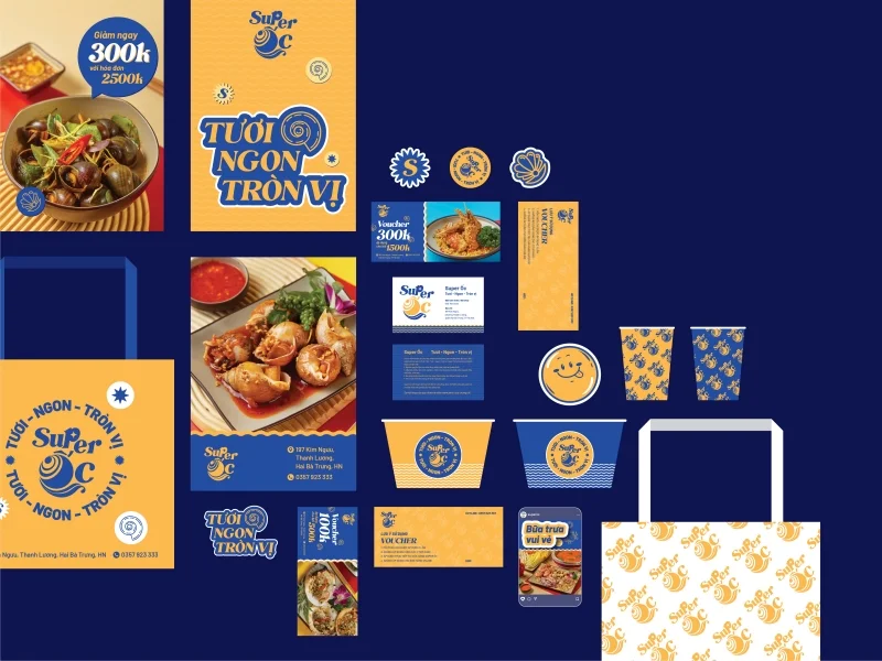 [BRANDING] Ra mắt thương hiệu Super Ốc với bộ nhận diện khẳng định chất lượng