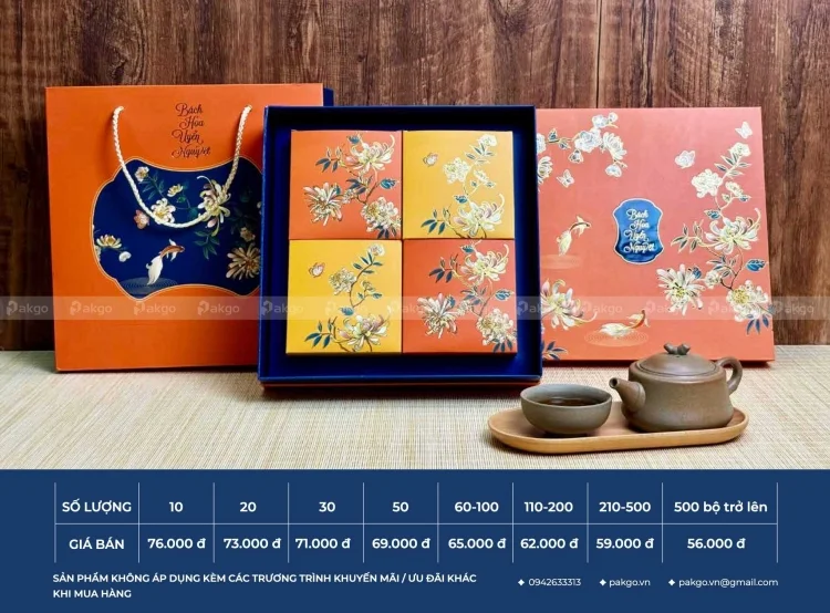 Printgo cập nhật mẫu hộp bánh trung thu bán sẵn 2024 mới nhất