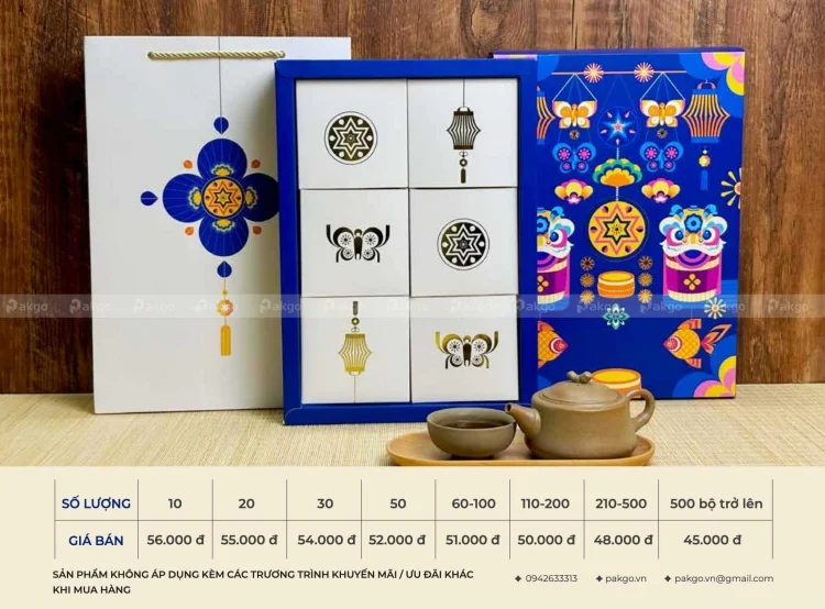Printgo cập nhật mẫu hộp bánh trung thu bán sẵn 2024 mới nhất