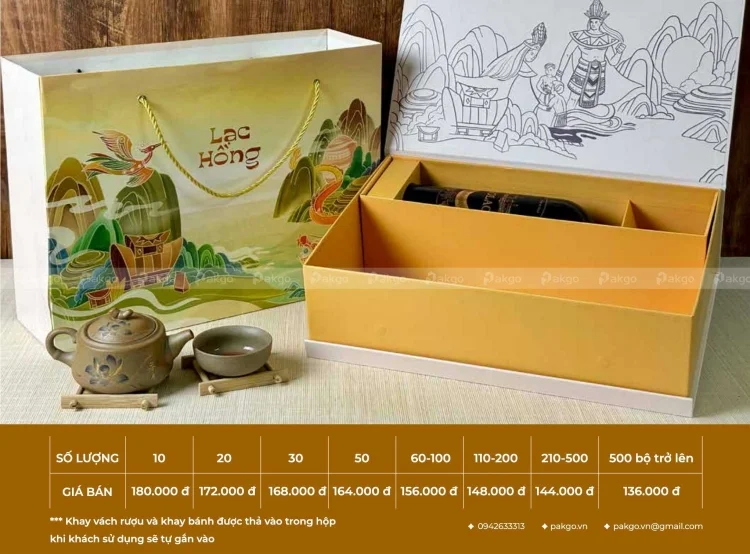 Printgo cập nhật mẫu hộp bánh trung thu bán sẵn 2024 mới nhất