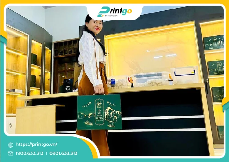 Yến Sào Minh Huyền và Printgo: Sản xuất hộp đựng yến sào, đẳng cấp món quà từ thiện nhiên
