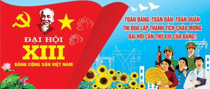 Font chữ của các mẫu băng rôn khẩu hiệu chào mừng Đại hội Đảng lần thứ XIII