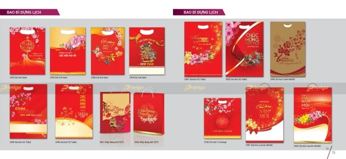 Bao bì đựng lịch 2025 nhà Bông Sen
