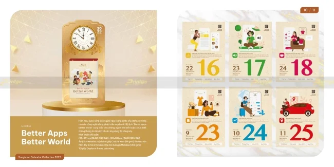 Bộ sưu tập lịch tết Song Hành 2025 chất lượng vượt trội, giá tận xưởng