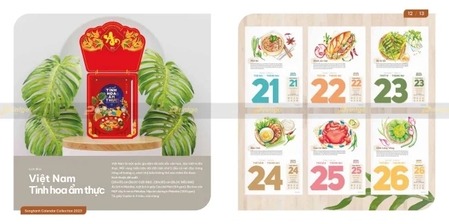 Bộ sưu tập lịch tết Song Hành 2025 chất lượng vượt trội, giá tận xưởng
