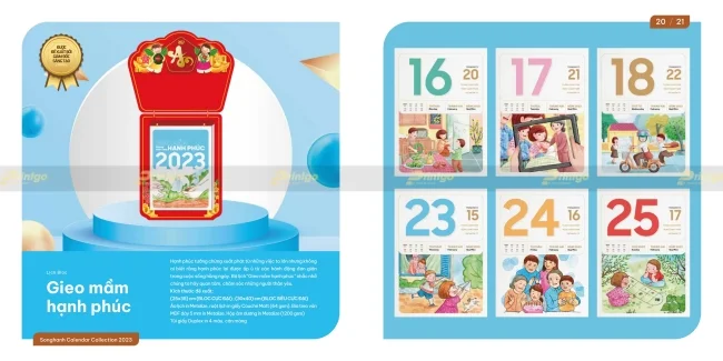 Bộ sưu tập lịch tết Song Hành 2025 chất lượng vượt trội, giá tận xưởng