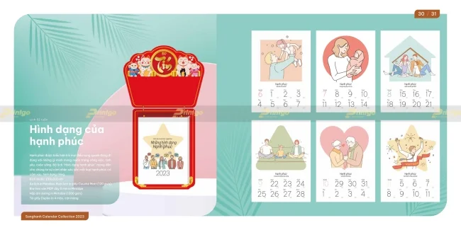 Bộ sưu tập lịch tết Song Hành 2025 chất lượng vượt trội, giá tận xưởng