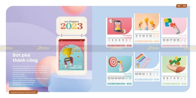 Bộ sưu tập lịch tết Song Hành 2025 chất lượng vượt trội, giá tận xưởng