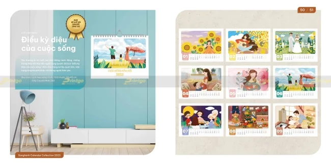 Bộ sưu tập lịch tết Song Hành 2025 chất lượng vượt trội, giá tận xưởng